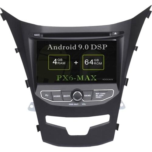 KOOCAVS 7" IPS Android 9.0 Car GPS DVD Radio Player for SsangYong Korando Actyon 2014 2015 with 4GB+64G Multimedia