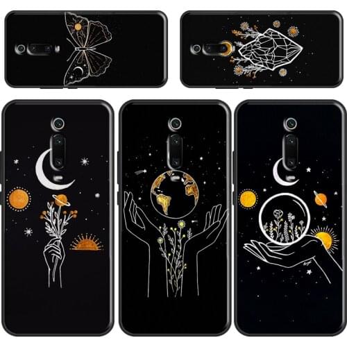 Sun Flowers Cat Snake Moon Phone Case For Xiaomi Mi 11 Lite Ultra 9 10 9T 10T Pro POCO M3 Pro F2 F3 POCO X3 Pro Cover