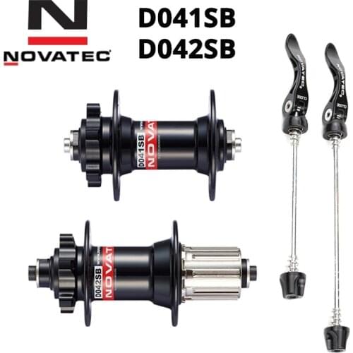 NOVATEC ALLOY J-HOOK HUB D041SB D042SB disc card brake with rotors MTB mountain bike hub bearing bicycle hubs Holes 28h 32h 36h