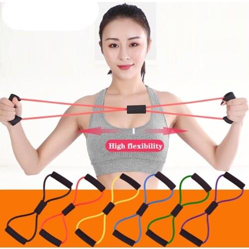 8 Style Yoga Resistance Exercise Bands Gym Fitness Equipment Pull Rope Chest Expander Elastic Muscle Training Tubing Tension Rop
