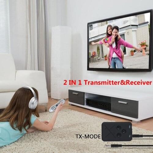 Hevaral Bluetooth Adapter 4.2 2 in 1 Bluetooth Receiver and Transmitter TV 3.5mm AUX Music Stereo Audio Jack Wirelesss Adaptador