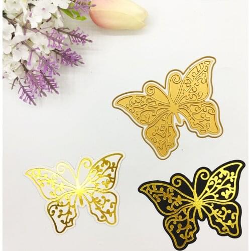 Julyarts Butterfly Glimmer Hot Foil Plate Metal Cutting Dies Photo Album Die Cut Scrapbooking Stencils Hot Stamping Foil Dies