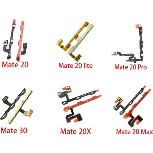 Power Switch On/Off Button Volume Key Button Flex Cable For Huawei Mate S 7 8 9 10 30 Lite 20 Pro 20X Max