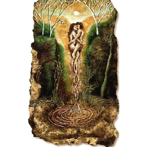 JMINE Div 5D Loveer couple Moon Tree Kiss Girl Full Diamond Painting cross stitch kits art arist 3D paint by diamonds