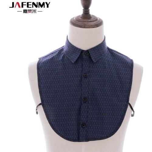 Non-Iron Fake False Collar Shirt womens blouse White Solid Easy-care Detachable Collar men female Tie Lapel Ladies decor fake