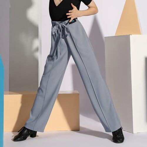 2021 Latin Dance Clothes Boys Dance Pants Latin Dance Competition Clothes Kids Summer Latin Practice Dance Pants Trousers DN7877