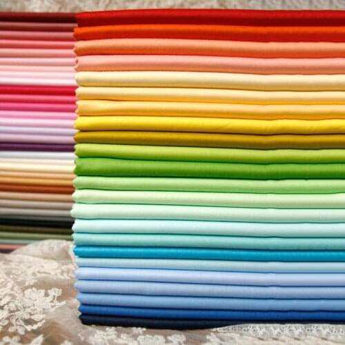 Solid Color Cotton Twill Cloth Cloth Sheet Fabric For DIY Sewing Patchwork 100% Cotton Fabric Printed Baby Suede Fabric Plain