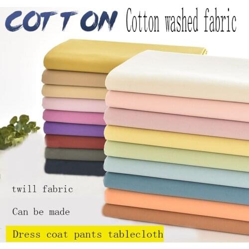 160cm x 50cm pure color twill cotton cloth, can be used as dress, bedding lining, baby cloth fabric