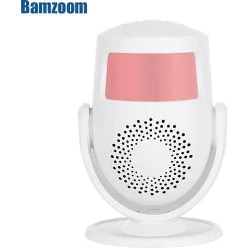 Security Alarm Doorbell Home Security PIR Motion Detection Welcome Chime Doorbell Anti-theft Alarm System Strobe Light Greet