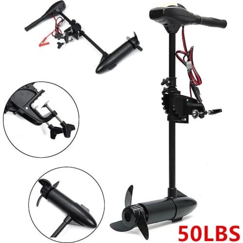 Wholesale 50 LBS 12 V 8KM//H Electric Trolling Motor Outboard Engine For Inflatable Boat Fishing Kayak Canoe Dinghy On Sale