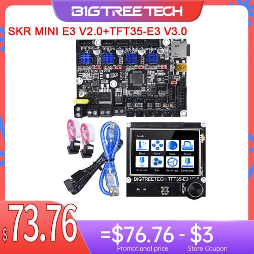 BIGTREETECH SKR MINI E3 V2.0 Control Board TFT35 E3 V3.0 Screen ender 3 5 Upgrade Kit 3D Printer Parts TMC2209 SKR V1.4 CR10