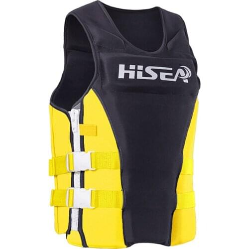 Hisea Profession Life Vest Men Women Neoprene Life Jacket Fishing Surfing Life Vest Swimming Floating Boating