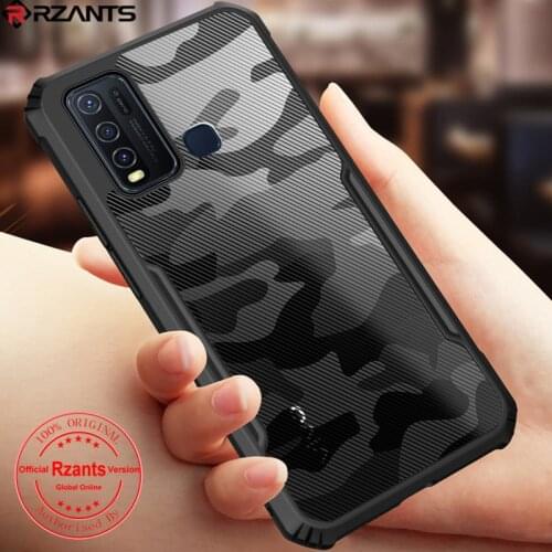 Rzants For Vivo Y50 Y30 Case Hard [Blade] Shockproof Slim Crystal Clear Cover funda Casing