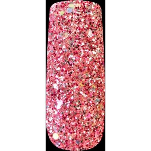 Pink Glitter Nail Art Tool Acrylic Powder Glitter Powder Dust Hexagon Mix Polish Nail Decor Tools 255