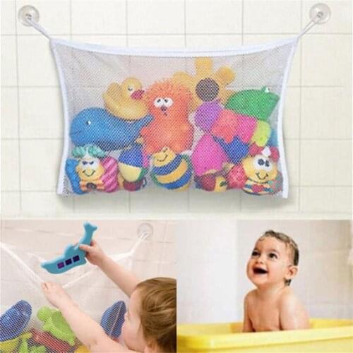 33 x 45cm Bathroom Mesh Net Storage Bag Baby Bath Bathtub Toy Mesh Net Storage Bag Organizer Holder For Home