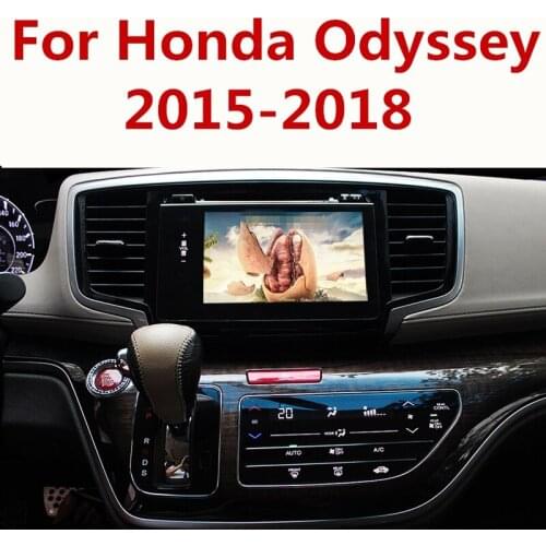 Car styling Navigation Tempered Glass Screen Protector Steel Portective Interior Auto Accessories For Honda Odyssey 2015-2018