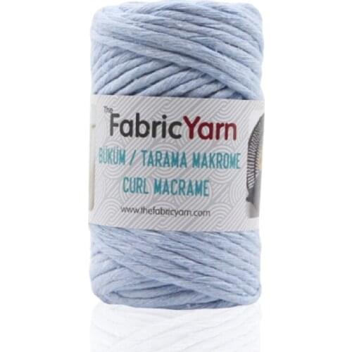 Fabric Yarn Curl Macrame Thread %100 Recyclead Cotton, Made in Turkey
