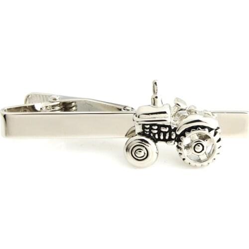 YHT-154 Novelty Bar Code,Tractor,Ship,Heart,Bicycle Tie Clips,Fashion Tie Bar
