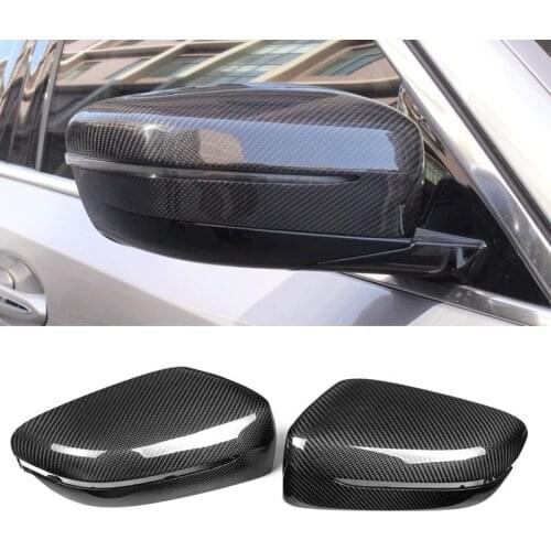 For BMW 5 SERIES G30 7 SERIES G38 LHD Real Carbon Fiber Side Door Mirror Wing Mirror Cover Replacement Car Styling Accessories
