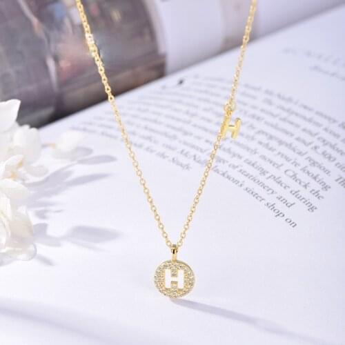 Letter necklace womens 925 Sterling Silver niche Design Necklace style short clavicle chain