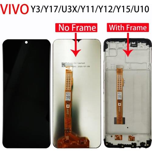 6.35" Full Lcd For Vivo Y17 Y3 U3X Y11 U10 2019 LCD Display Touch Screen Digitizer Assembly For Vivo Y12 Y15 Lcd Screen Repair