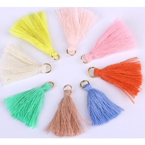 1000 pcs/lot mini silk tassels earrings accessories charms pendant for handmade jewelry findings backpack garment accessor