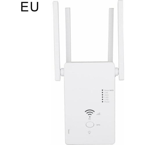 1200Mbps AC1200 WIFI Repeater 2.4G 5G Router Wireless Long Range Extender Signal Booster Amplifier Access Point For Home