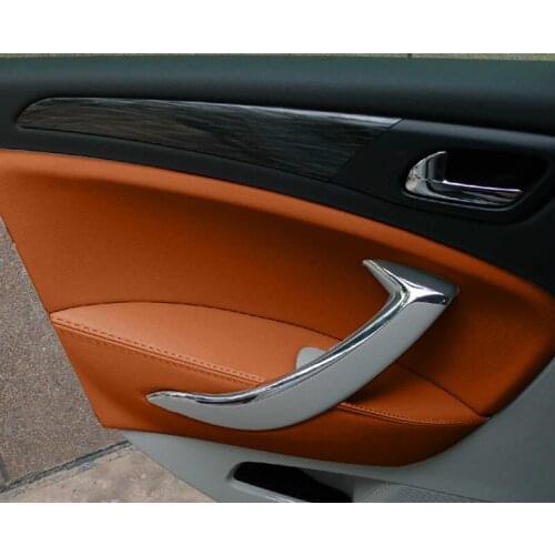 8PCS Microfibre Leather Doors Panel Armrest Protective Cover For Citroen C5 RHD Valid CAB102