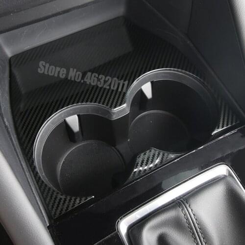 Stainless steel For Mazda 3 Axela 2019 2020 Accessories Car Front water cup frame decoration Cover Trim Sticker Car Styling 2pcs