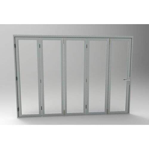 Aluminium Folding Doors with Double Glazing