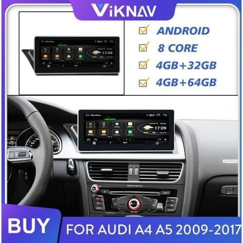 Android Car Radio for Audi A4 A5 2009-2011 2012 2013 2014 2015 2016 2017 Stereo Receiver GPS Tape Recorder Multimedia Player