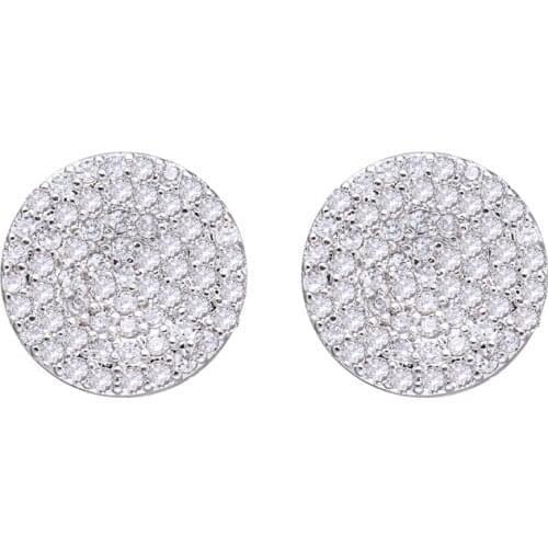 Bettyue Simplicity Design For Women Round Shape Wirh Cubic Zircon Classical Style Elegant Ear Studs Dress Up First Choice Party