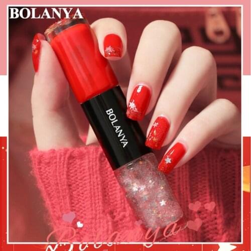 BOLANYA Fashion 2 in 1 Soak Off UV 12ml Gel Nail Gel Polish Cosmetics Nail Art Manicure Nails Gel Polish Shellak Nail Varnish