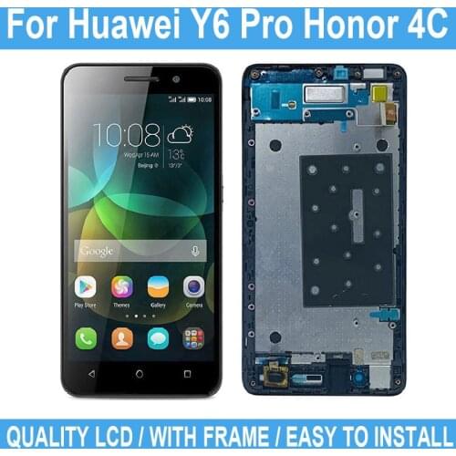 For Huawei Y6 Pro Honor 4C Pro Digitizer Assembly Replacement For Huawei Enjoy 5 LCD Display Touch Screen With Frame +Tested