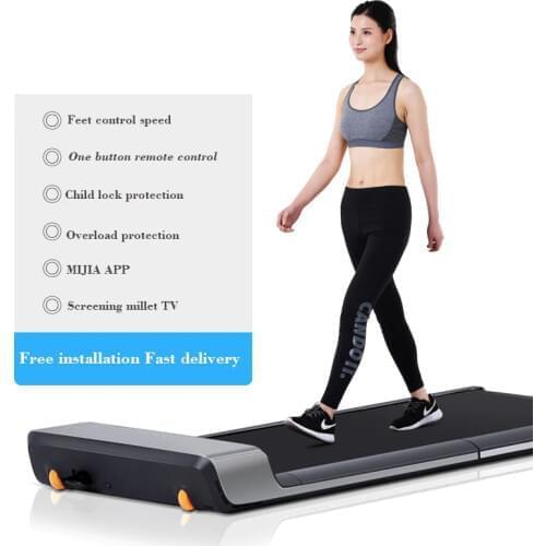 Indoor Mini Treadmill Fitness For Home Without Handrail Electrical Mute Smart Foldable Walking Machine Body Building Equipment