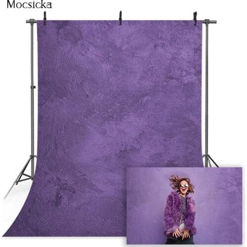 Purple Texture Portrait Backdrop for Photography Studio Newborn kids Children Background for Photo Props Abstract Young Women