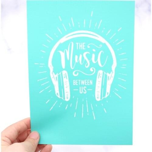 KSCRAFT Headset Self-Adhesive Silk Screen Printing Mesh Transfers for DIY T-shirt Pillow Fabric Painting Paper Home Decoration