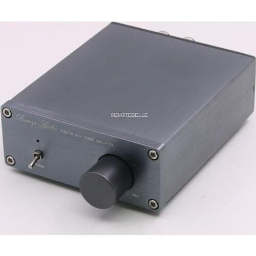 Finished hifi TPA3116 2.0 Digital Amplifier Mini Home Aluminum Enclosure amp DC12-24V