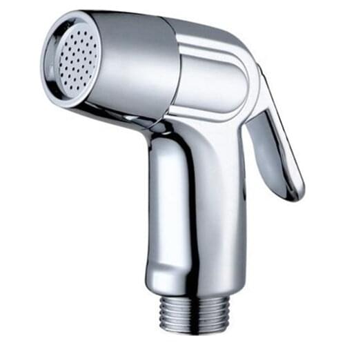 Chrome ABS Toilet Handheld Bidet Sprayer Shattaf Cloth Diaper Anal Enema Shower Head
