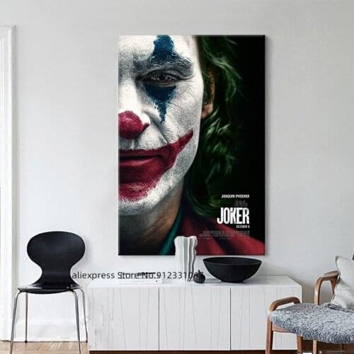Canvas painting Joker poster Joker Pictures Joker canvas painting movie Star poster oil painting wal