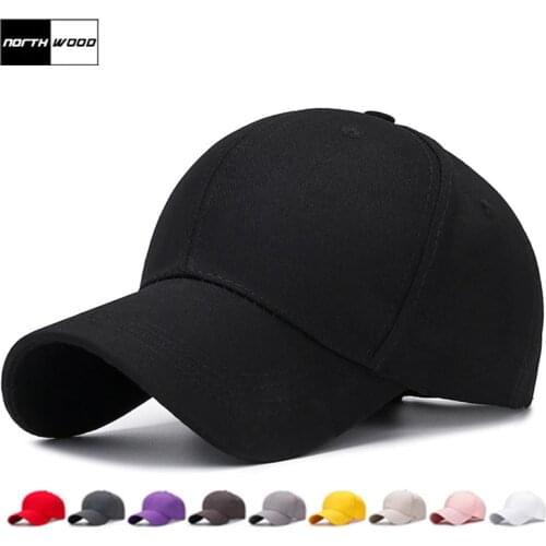 NORTHWOOD Brand Solid Casual Kpop Baseball Cap For Men Women't Dad Hat Cotton Classic Snapback Hip Hop Sun Caps Bone Trucker Cap