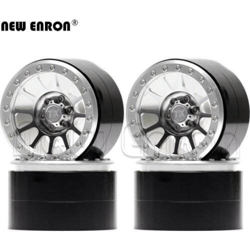 NEW ENRON 12Spoke Alloy 2.2" 63*48*40 Beadlock Wheels Hub Rim for 1/10 RC Crawler Axial SCX10 SCX10 II 90046 TRX-4 KM2 YETI RR10