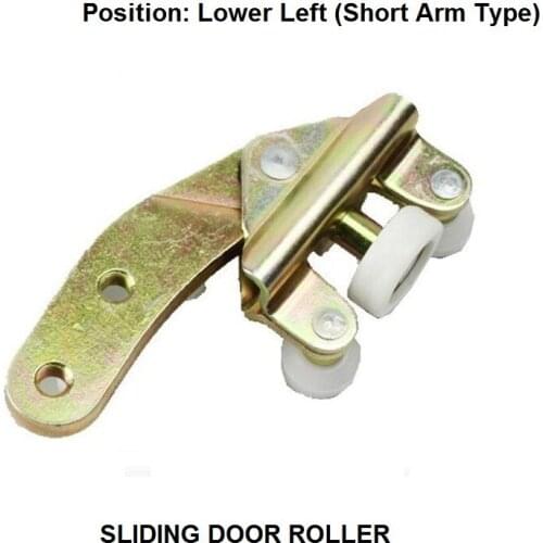 OE# 701843405A For VW Caravelle Transporter T4 Car Sliding Door Roller Bottom Lower Left Short Arm Slider Guide 1990-2004