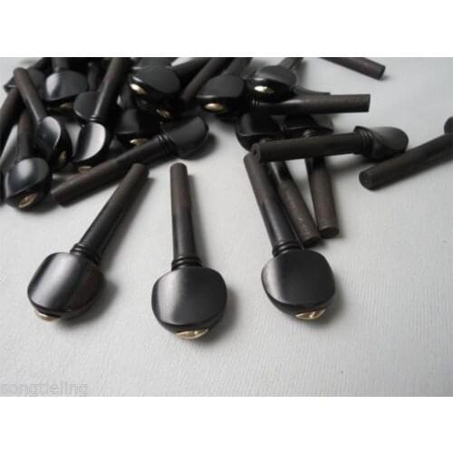 Great 20pcs ( 5 sets ) of great ebony violin pegs for 4/4 violin,violin parts