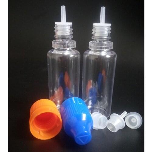 Plastic Dropper oil Bottle for E Juice Liquid empty PET Clear 15ml Bottle With Tamper Evident Child Proof Cap