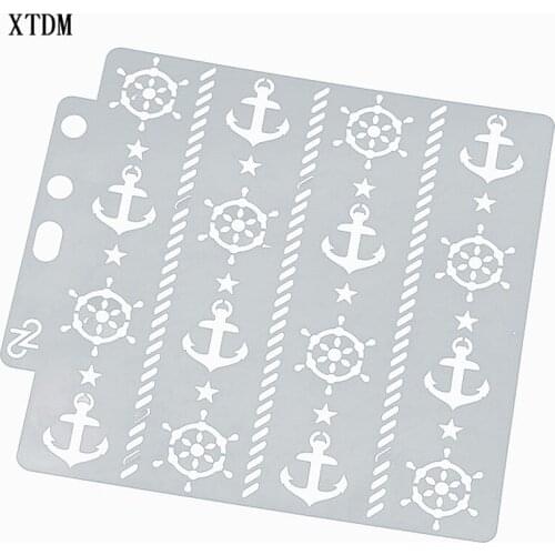 Rudder plastic mold shield DIY cake scrapbook stencils hollow Embellishments printing lace ruler Valentines Day