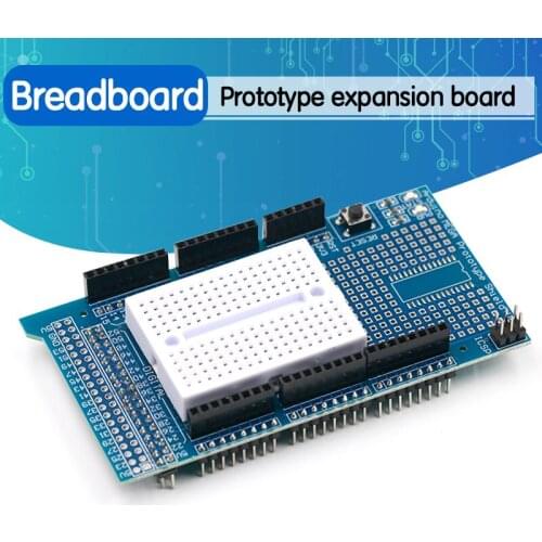 MEGA 2560 R3 Proto Prototype Shield V3.0 Expansion Development Board + Mini PCB Breadboard 170 Tie Points for arduino DIY