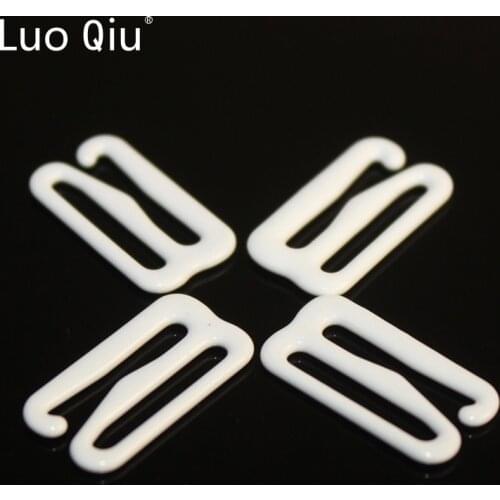 Luo Qiu Adjustment buckle Slides Hooks 9 Figure Sewing Lingerie15mm Accessories 500pcs/lot white Metal Bra underwear strap