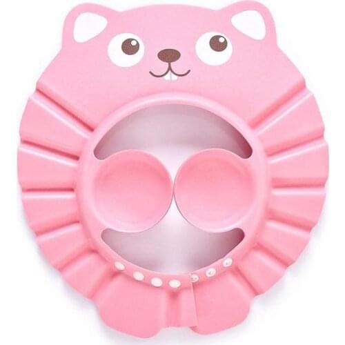Cute Baby Shampoo Cap With Cartoon Funy Pattern Kids Bath Adjustable Baby Infant Shower Waterproof Cap Drop Ship