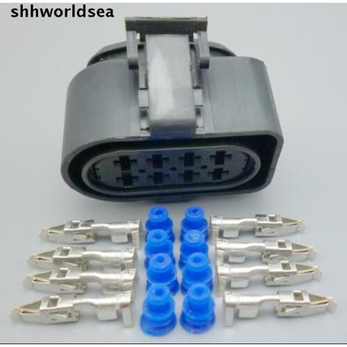 Shhworldsea 15sets 8 Pin 3.5m Car plug,Fuel spray nozzle plug Auto diesel common rail/crankshaft sensor connector 3A0 973 734